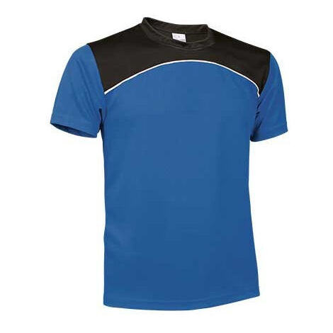 Camiseta técnica tricolor VALENTO Maurice M Azul Royal/Blanco/Negro