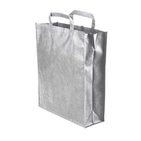 Bolsa con asas VALENTO Fancy Pequeña Plata