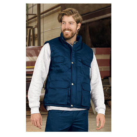Chaleco multibolsillos acolchado Richard VALENTO 3XL Azul marino orion (1/3)