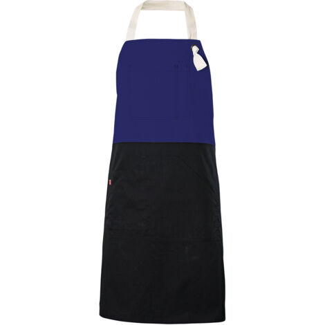 Delantal con peto bicolor 404210B  Azulina