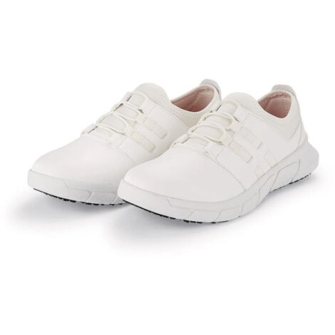 Calzado de trabajo para mujer con plantilla acolchada, hostelería KARINE SHOES FOR CREWS 35 Blanco