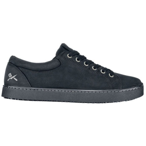 Calzado de trabajo hostelería y transporte, con tracción antideslizante FINN BLACK LEATHER SHOES FOR CREWS 47 Negro (1/5)