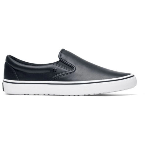Calzado casual unisex ligero con suelas antideslizantes MERLIN SHOES FOR CREWS 46 Negro/Blanco (1/5)
