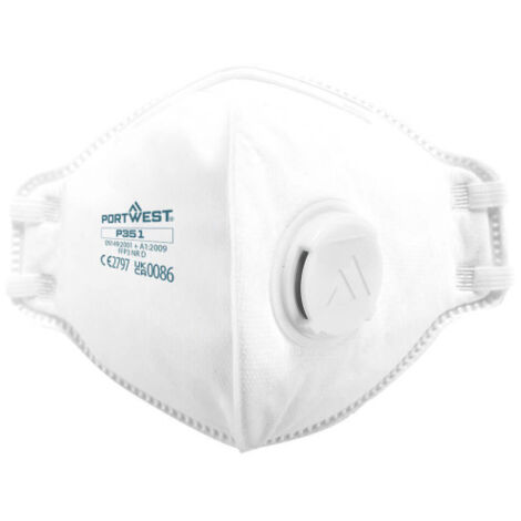 Mascarilla Dolomite plegable con válvula, FFP3 P351 (pack 20 uds) (1/2)