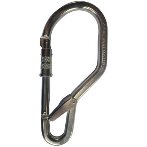 Gancho automático plata aluminio 60 mm para torres resistencia estática de 23kN FP37  Plata (1/2)