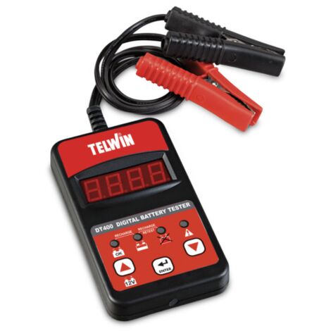 Tester con pantalla digital para baterías DT400