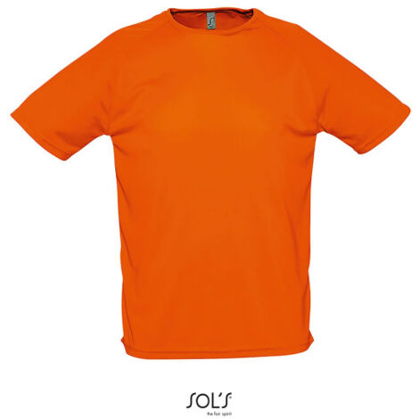 Camiseta Hombre Manga Raglán SOL'S SPORTY XS Naranja