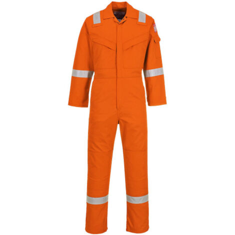 Mono super-ligero, ignífugo y antiestático 210g , cintas reflectantes Altos FR21 XXL Naranja