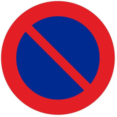 Señal Vial de Bolsa Estacionamiento Prohibido 700 x 700 mm (1/2)