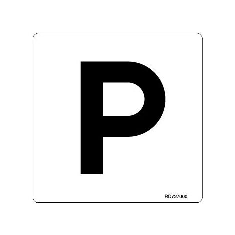 Señal informativa Parking Acero Inoxidable Adhesivo de 120 x 120 mm SEKURECO