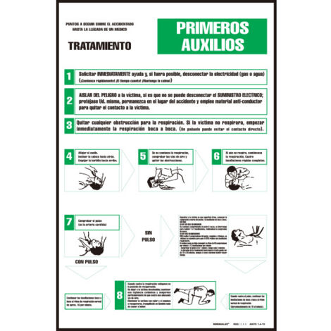 Señalización sector eléctrico primeros auxilios 400 x 600 mm SEKURECO (1/2)