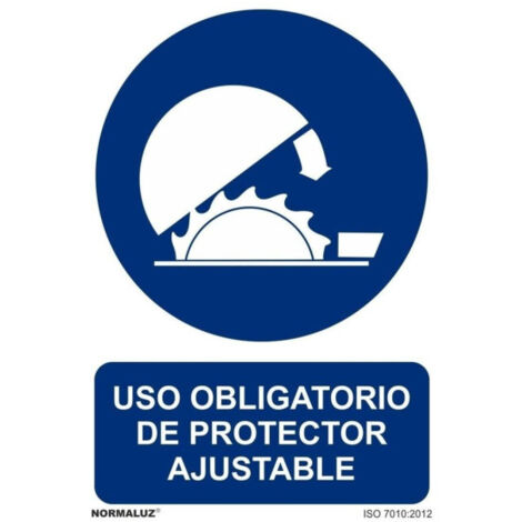 Señal para Uso Obligatorio de Protector Ajustable, con tintas UV SEKURECO                         600 x 800 mm                          PVC 3 mm