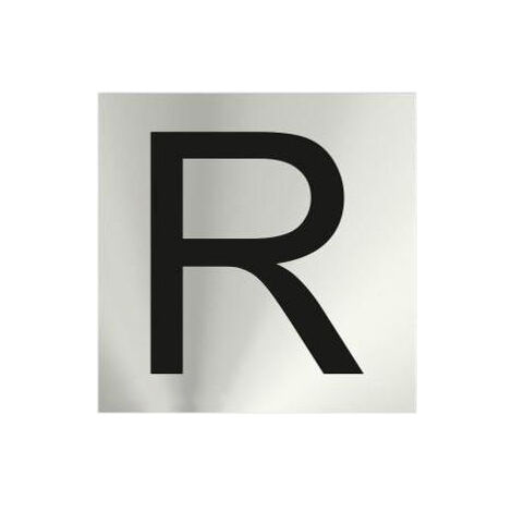 Señal informativa de acero inoxidable por letras (R) de 0'8mm 50 x 50 mm SEKURECO (1/2)