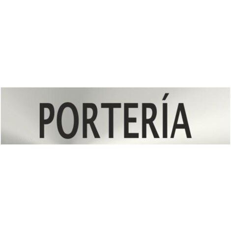Señal informativa Portería acero inoxidable de 0'8mm 50 x 200 mm SEKURECO (1/2)