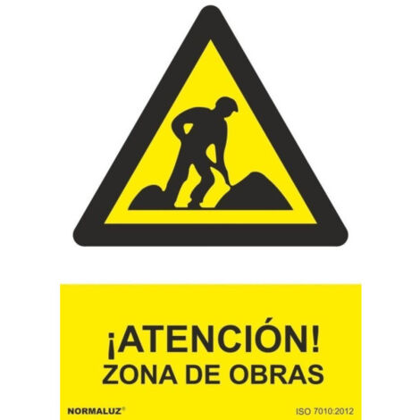 Cartel de obra en glasspack 0,7 mm (pictogramas) COFAN, comprar online