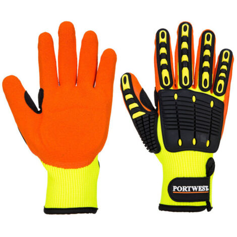 A721Y1RS Guantes de agarre anti Impacto Amarillo/Naranja Dext. 5 A721 M