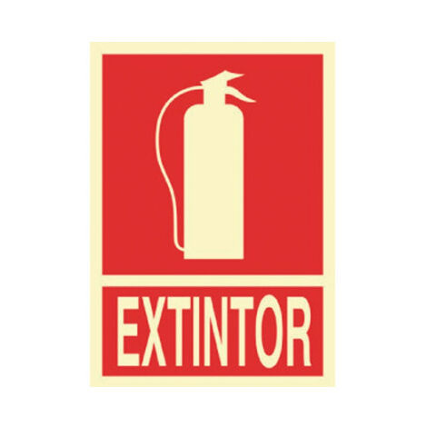 Señales de socorro en catalán Extintor (texto y pictograma) 297X210 mm (1/2)