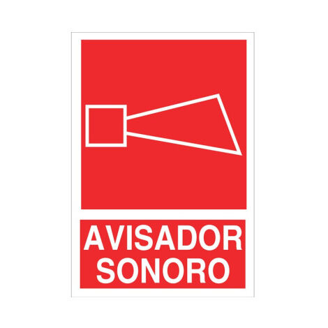 Señal de socorro Avisador sonoro, de texto y pictograma                                                   Luminiscente       210X148 mm (1/2)