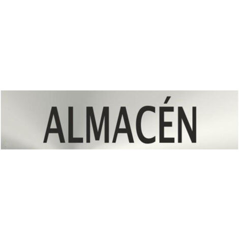 Señal Informativa de acero inoxidable Almacén de 0'8mm 50 x 200 mm SEKURECO (1/2)