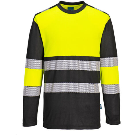 Camiseta bicolor PW3 de alta visibilidad de tejido de punto PW312 XXL Amarillo / Negro (1/2)