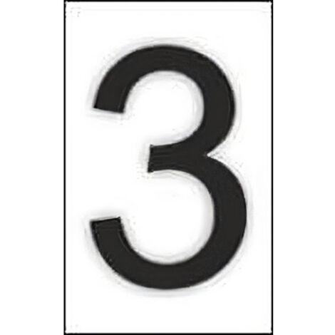 Número 3, adhesivo para señal informativa (Pack de 10 uds) COFAN                         46 x 140 mm (1/2)