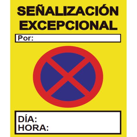 Señales Viales PVC Señalización Excepcional 500 x 700 mm SEKURECO (1/2)
