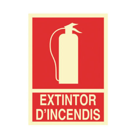 Señales de socorro en catalán Extintor D'incendis                                                          297X210 mm