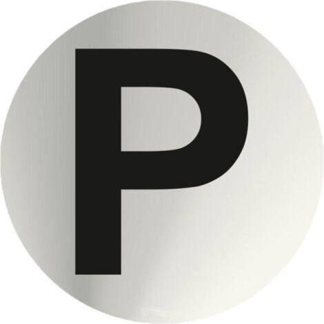 Señal Informativa Redonda Parking Acero Inoxidable 0,8mm Ø 70 mm SEKURECO (1/2)