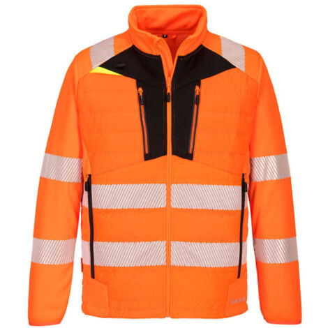 Chaqueta DX4 de A.V Hybrid Baffle de tejido Ripstop paneles acolchados de Insulatex DX473 XL Naranja/Negro