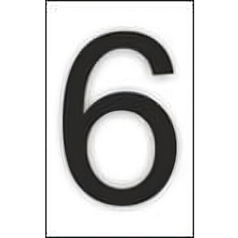 Adhesivo Para Señal Número 6 (Pack de 10)                         76 x 230 mm (1/2)
