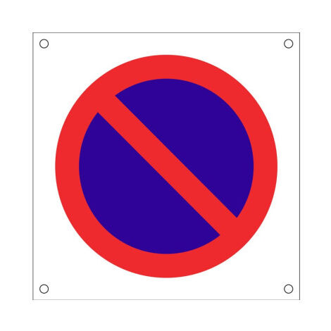 Señal para obras Prohibido aparcar OB13 SEKURECO