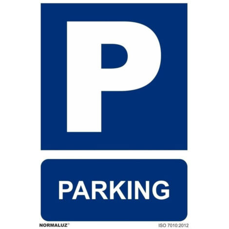 Señal de obligación con tintas UV de Parking SEKURECO                         800 x 1200 mm                          PVC 3 mm