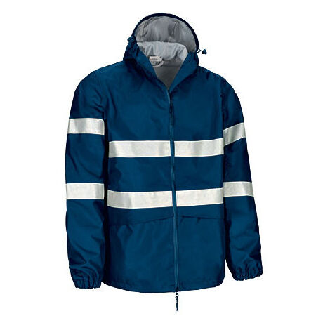 Chaqueta impermeable de Visibilidad Realzada VALENTO FERGUSON XL Azul marino orión (1/3)