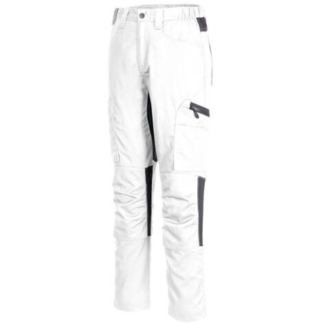 Pantalón elástico de trabajo WX2 Stretch (colección ecológica) CD881 44 pulgadas Blanco