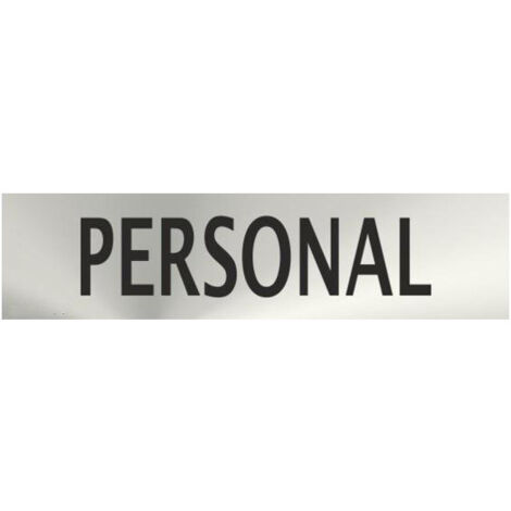 Señal Informativa de acero inoxidable Personal de 0'8mm 50 x 200 mm SEKURECO (1/2)
