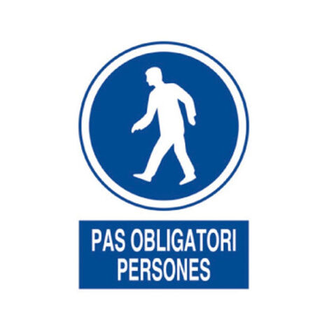 Senyals d'Obligació Obligatori Persones (señal en catalán) 297X210 mm (1/2)