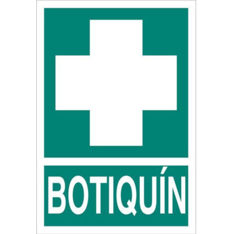 Señal de evacuación Botiquín de primeros auxilios                                                   Señal PVC luminiscente       210X148