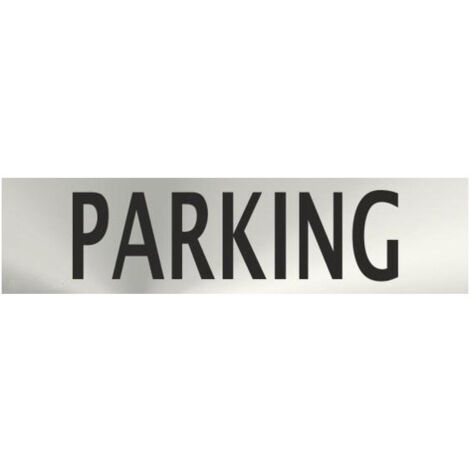 Señal Informativa de Parking en acero inoxidable adhesivo de 0'8mm 50 x 200 mm SEKURECO (1/2)