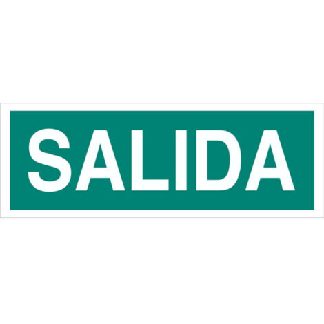 Señal de evacuación a gran escala Salida de 400x100mm (1/2)
