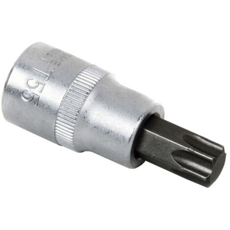 Llave de vaso de 1/4 en acero al cromo vanadio de alta calidad Con punta Torx T-6 hasta T-60                                                     T-30                      3/8" (1/2)