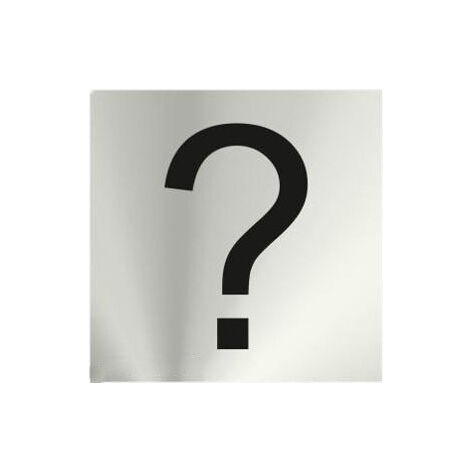 Cartel informativo cuadro de acero inoxidable Signo de interrogación Cierre SEKURECO (1/2)