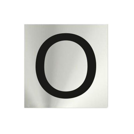 Señal informativa de acero inoxidable por letras (O) de 0'8mm 50 x 50 mm SEKURECO (1/2)