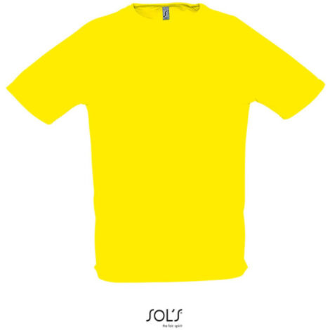 Camiseta Hombre Manga Raglán SOL'S SPORTY XL Limón