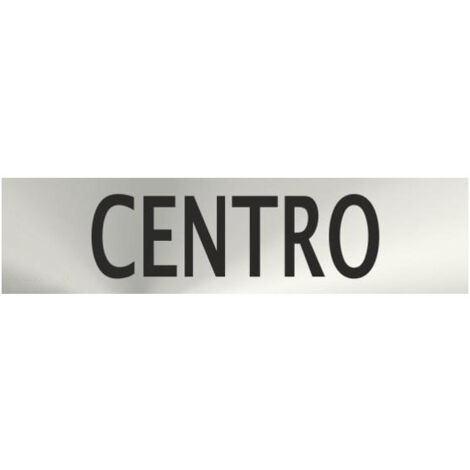 Señal Informativa de acero inox Centro 50 x 200 mm SEKURECO (1/2)