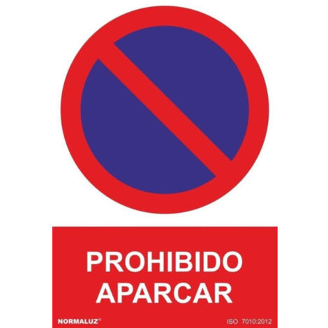 Señal de Prohibido aparcar, con tintas UV SEKURECO 800 x 1200 mm PVC 3 mm