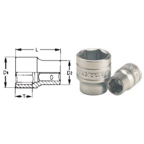 Llaves de vaso individuales 26210054 Tamaño 8 mm D1 12.0 mm D2 17.1 mm L 25.7 mm