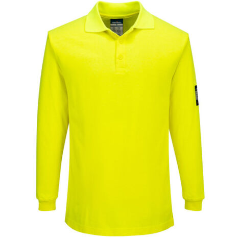 Polo de manga larga de punto FR de Modaflame FR805 M Amarillo (1/2)