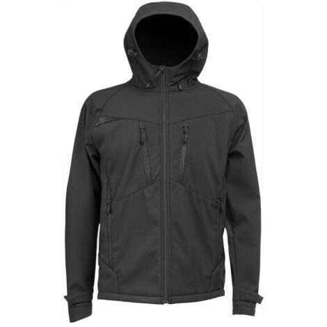 Chaqueta Softshell DX4 (3 capas) impermeable y cortavientos DX474 L Todo negro (1/2)