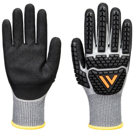 Guante impermeable de espuma de nitrilo TPR Impact F13 PORTWEST AP54 XL Gris/Negro