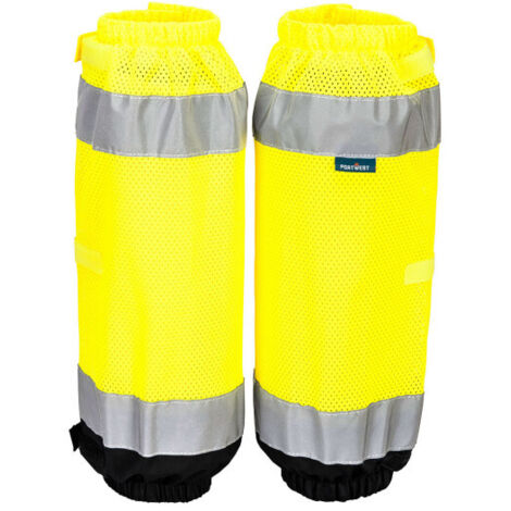 Polainas de contraste de alta visibilidad HV389 Amarillo/Negro (1/2)